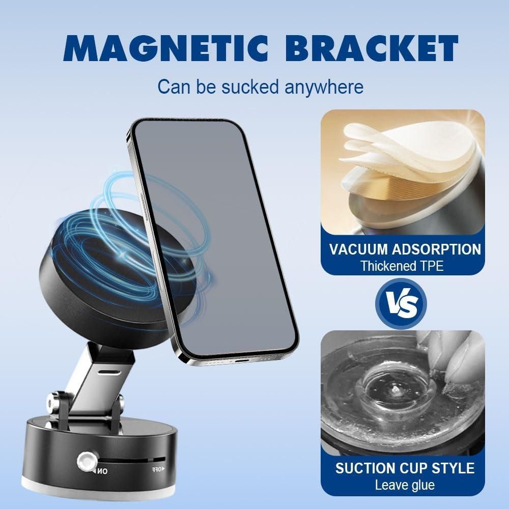Vacuum Magnetic Suction Phone Holder by Efenea